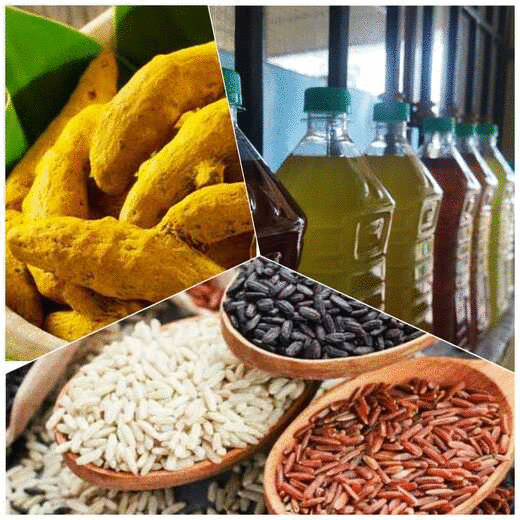 Pooranam Naturals Logo - Cold Pressed Oils and Heritage Rice Products